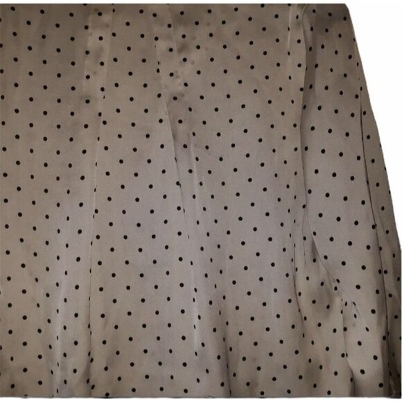 The Limited Blouse Women's White & Black Polka Dot XS 3/4 Sleeves Button Front - Picture 4 of 7